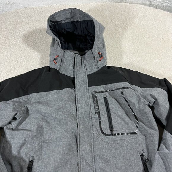 Hemisphere Jacket Mens Medium Outdoor Apparel performance Gray Sport Gray - Picture 4 of 14